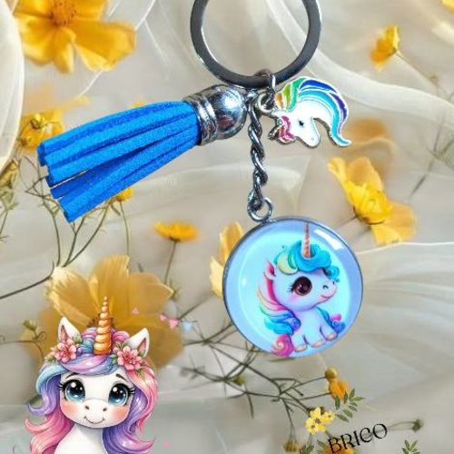 Porte-clé licorne