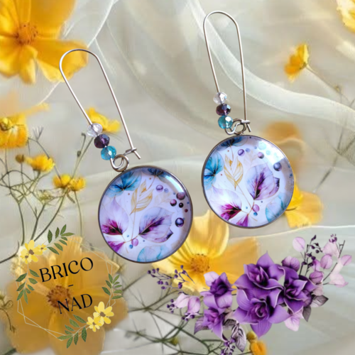 Boucles d'oreilles floral