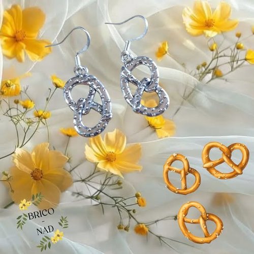 Boucles d'oreilles bretzel