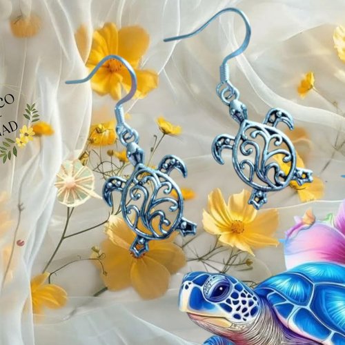 Boucles d'oreilles tortue