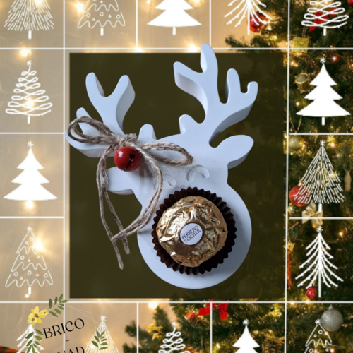 Renne support chocolat