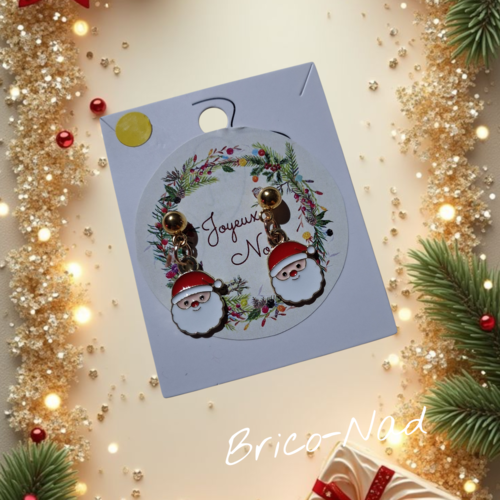 Boucles d’oreilles noël