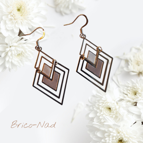 Boucles d’oreilles  géométrique