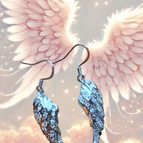 Boucles d’oreilles ailes d’ange –
