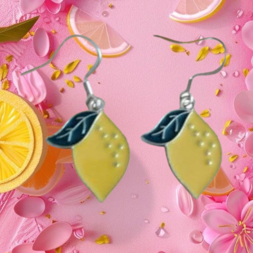 Boucles d'oreilles " citron "