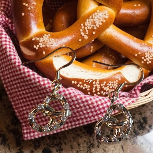 Boucles d’oreilles  bretzel or