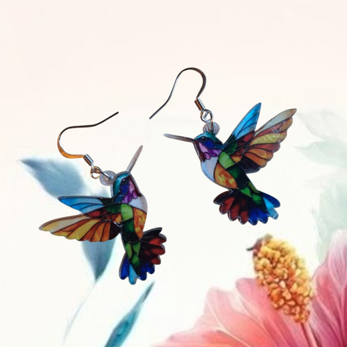 Boucles d’oreilles  colibri