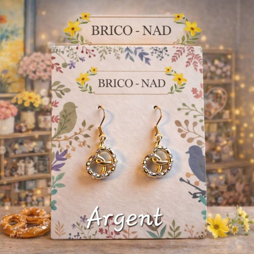 Boucle d'oreille bretzel