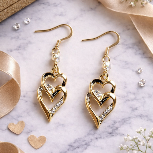 Boucles d’oreilles  cœur
