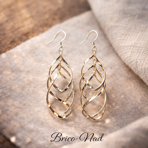 Boucles d’oreilles spirales – élégance & finesse