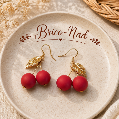 Boucles d’oreilles  cerises