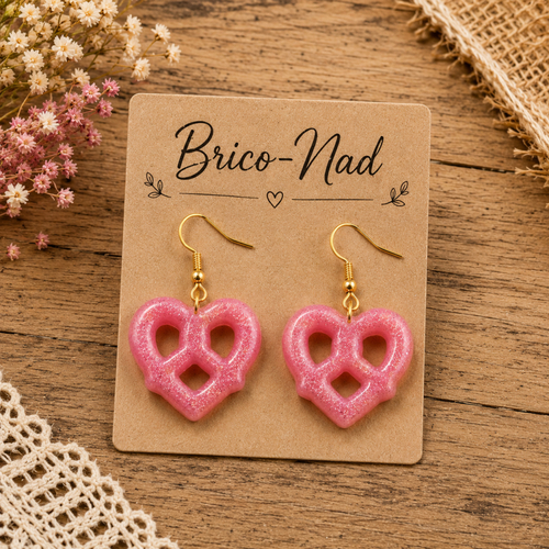 Boucles d’oreilles  "bretzel "