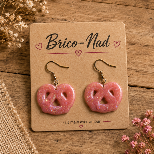 Boucles d’oreilles  "bretzel "