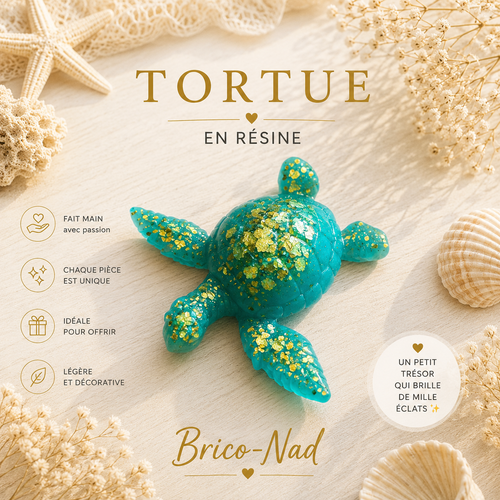 Tortue résine
