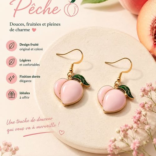 Boucles d’oreilles pêche