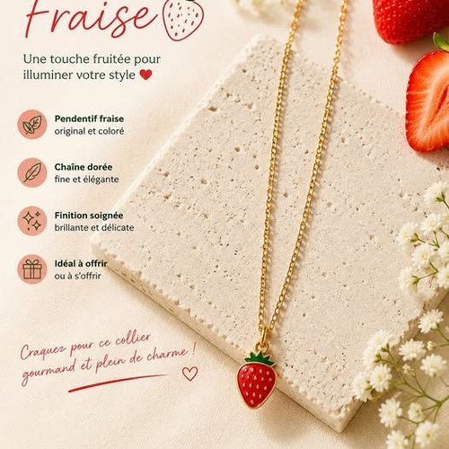 Collier fraise