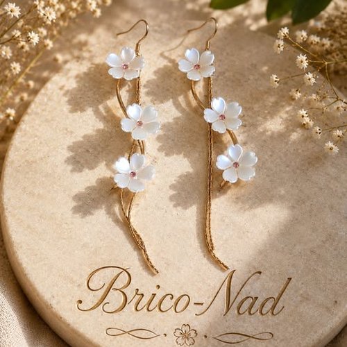 Boucles d’oreilles fleuries