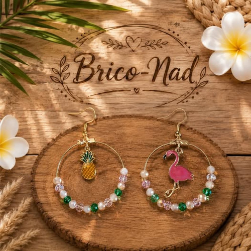 Boucles d’oreilles tropicales
