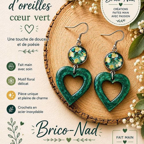 Boucles d’oreilles cœur – une touche de poésie et d’élégance
