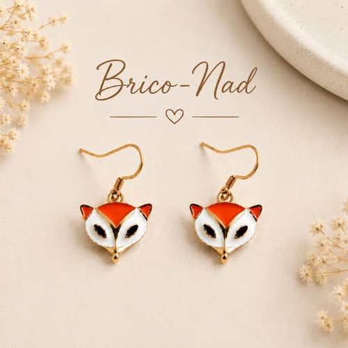 Boucles d'oreilles "renard"