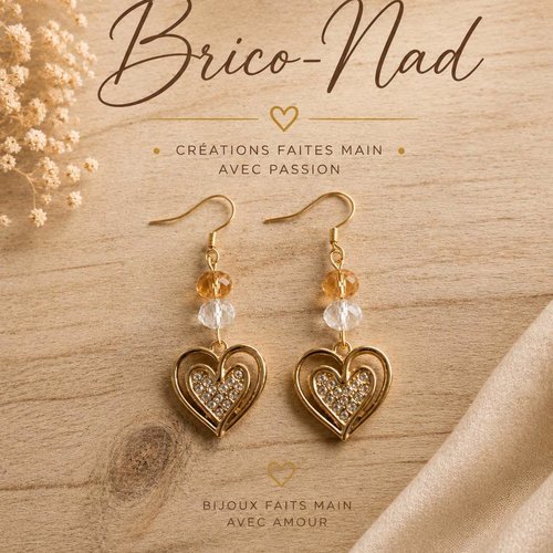 Boucles d'oreilles "coeur"