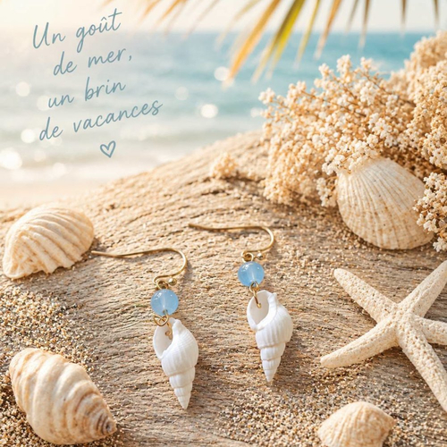 Boucles d'oreilles coquillage