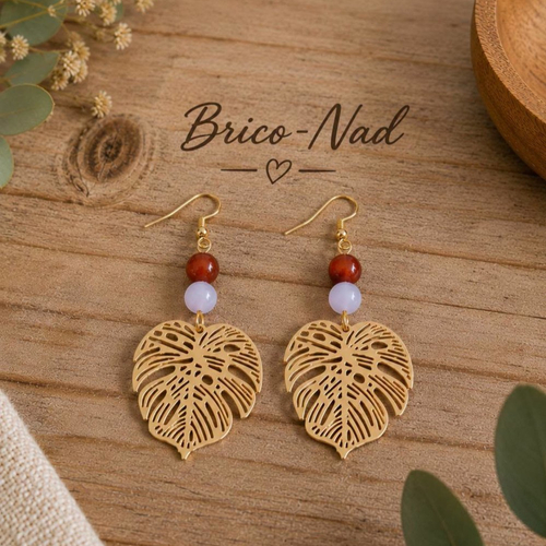 Boucles d'oreilles feuilles