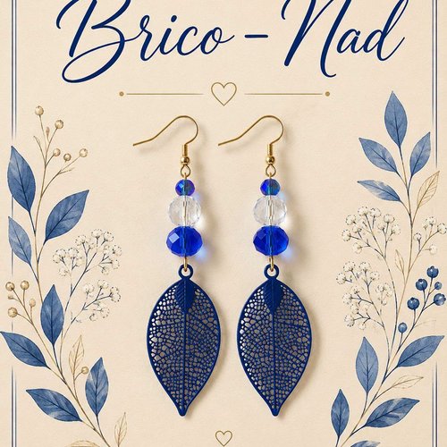 Boucles d'oreilles " feuille"