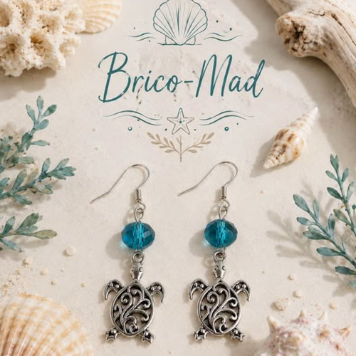 Boucles d'oreilles tortue