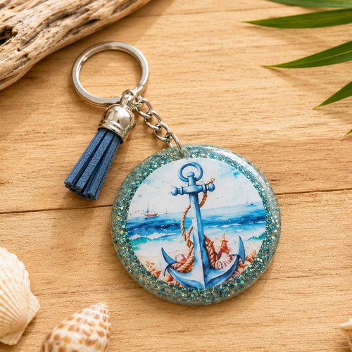 Porte-clés "ancre marine"
