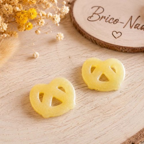 Pampilles interchangeables – bretzel en résine