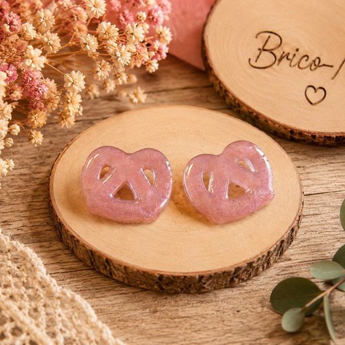 Pampilles interchangeables – bretzel en résine