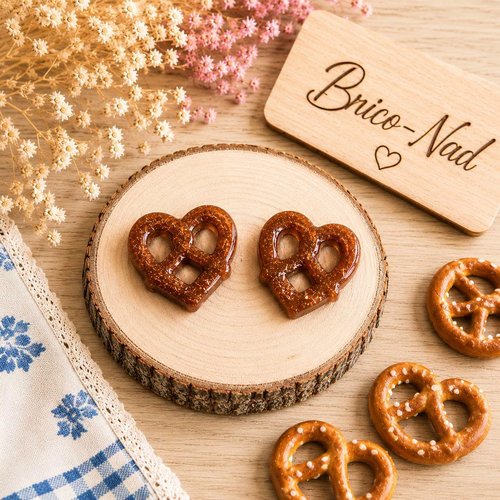 Pampilles interchangeables – bretzel en résine