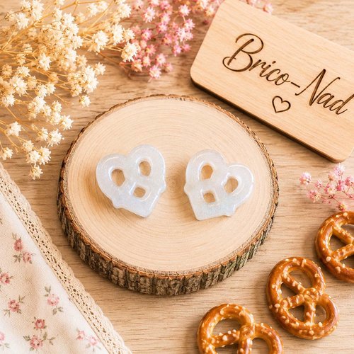 Pampilles interchangeables – bretzel en résine