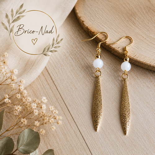 Boucles d’oreilles  "feuilles"