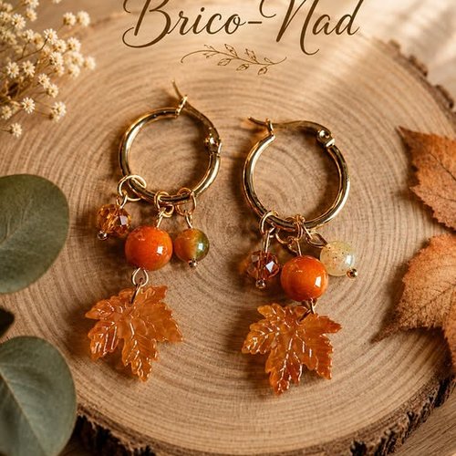 Boucles d'oreilles automne