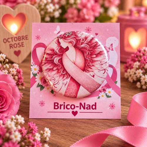 Badge "octobre rose"