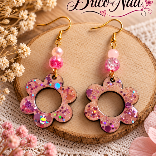 Boucles d’oreilles  fleur