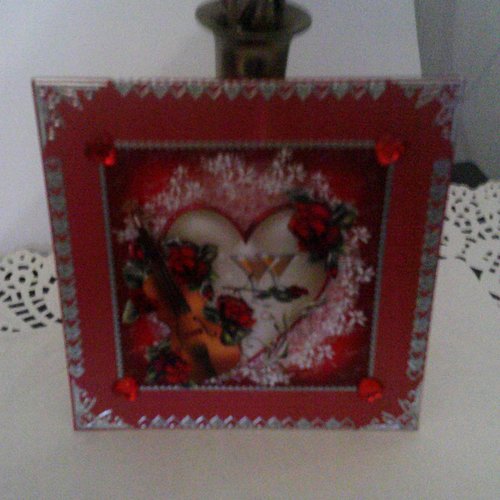 Carte 3d saint valentin, fiançailles - stva 80