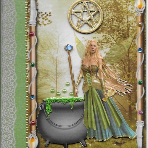 Carte fées, sirènes, sorcières. fe 35