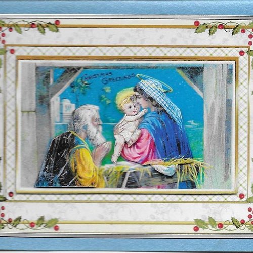 Carte religieux et anges de noel - relh 87