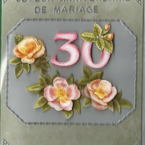 Carte anniversaire de mariage - anm 25