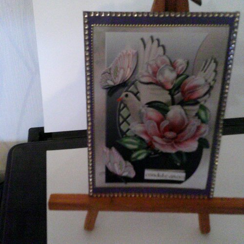 Carte 3d - condoléances - cond 74