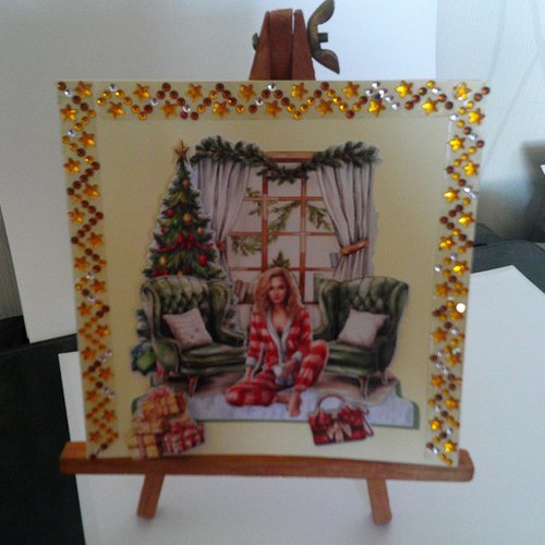 Carte 3d, enfants et personnages en hiver (noel) - enh 147