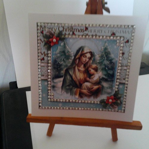 Carte 3d, religieux et anges noel - relh 143