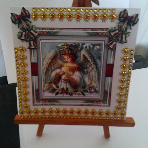 Carte 3d, religieux et anges noel - relh 145