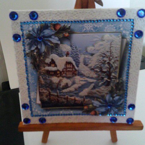 Carte 3d, paysages en hiver (noel) - pah 167