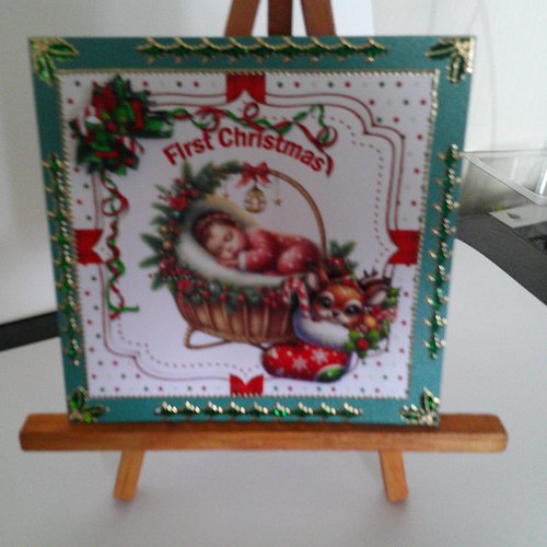 Carte 3d, enfants en hiver (noel) - enh 151