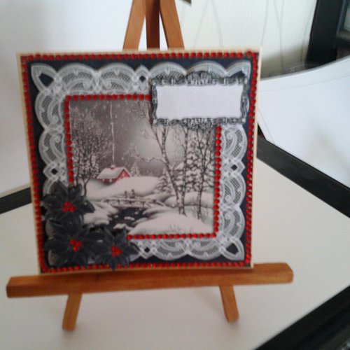 Carte 3d - paysages en hiver (noel)- pah 171