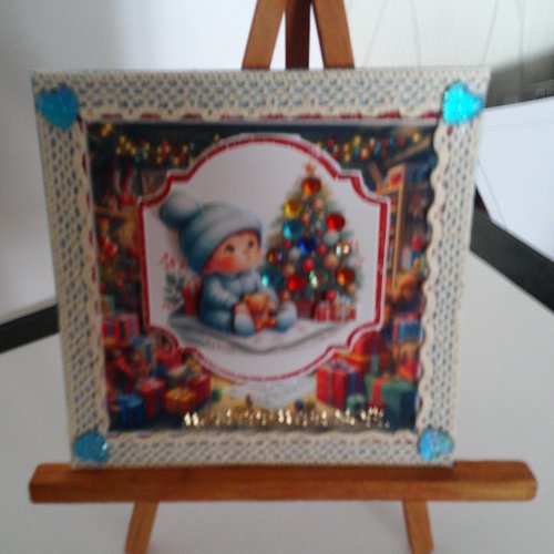 Carte 3sd - enfants en hiver (noel) - enh 153